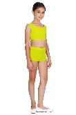 SHORT DANZA LYCRA GIALLO BAMBINA